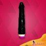 Super Natural Black Silicone Realistic Vibrator RSV-011