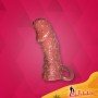 Solid Head Reusable Genital Extension Sleeve chocolate PES-026