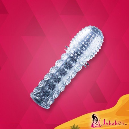 Crystal Genital Sleeve Textured Extension PES-021