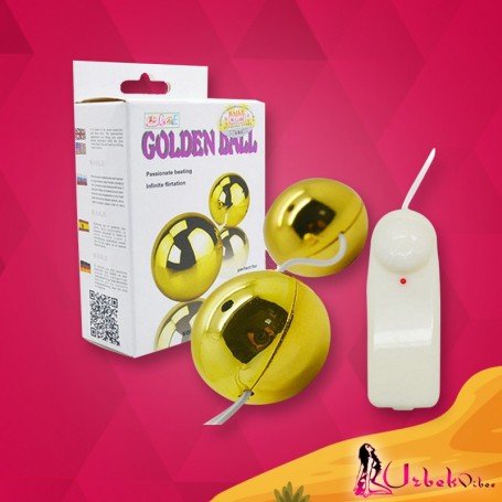 Multi Speed Golden Ben Wa Vibrating BallsToy BV-013