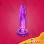 Purple Jelly Fussy Vibrating Butt Plug With Suction Cup AD-024
