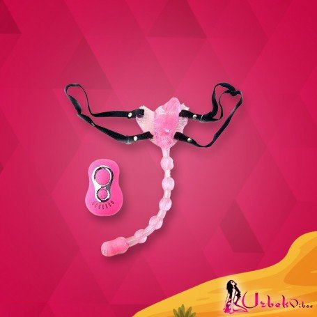 Wearable Butterfly Whip Anal Vagina Stimulator SO-003
