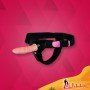 LeLuv 6.5 Male Hollow Vibrating Strap On SO-010