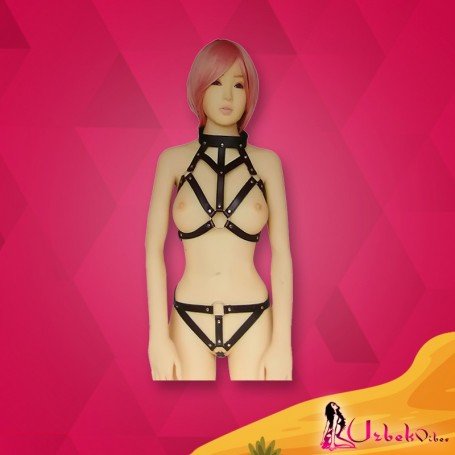 Leather Bondage Strap-Style String Body Harness BDP-024
